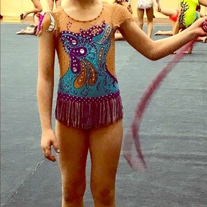 Rhythmic Gymnastics Leotard Used Size S, 5-7 years